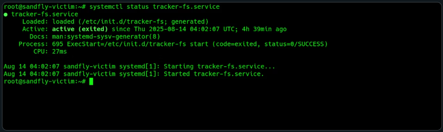 Using file command to reveal hidden rootkit module.